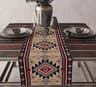 Boho Aztec Linen Table Runner Geometric Tribal Dining Table Decor 8