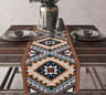 Boho Aztec Linen Table Runner Geometric Tribal Dining Table Decor 9