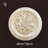 Floral Wood Carved Applique Furniture Onlay Decorative Trim 12