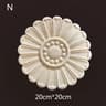 Floral Wood Carved Applique Furniture Onlay Decorative Trim 20