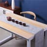 Heat Resistant PVC Table Runner Non Slip Washable Vinyl Table Cover 2