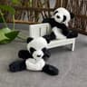 Cute Panda Figurines Cartoon Animal Decor Panda Desk Decor Set 0