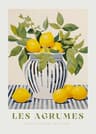 Retro Lemon Canvas Wall Art Botanical Fruit Poster For Kitchen And Living Room 7