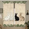 Chicken Print Kitchen Cafe Curtains Farmhouse Light Filtering Rod Pocket Panels 3