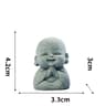 Zen Monk Statue Set Cute Little Monk Figurines Meditation Home Decor 4