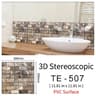 3D Brick Wall Sticker Waterproof Peel And Stick Self Adhesive Wall Decor Set 15pcs 26