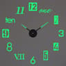 3D DIY Wall Clock Luminous Frameless Modern Wall Clock Decor For Living Room 12