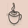 Black Metal Coffee Wall Art Decor For Kitchen And Coffee Bar 2