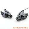 Hand Carved Wolf Head Crystal Pendant Natural Stone Healing Necklace 10