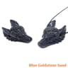 Hand Carved Wolf Head Crystal Pendant Natural Stone Healing Necklace 15