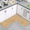 Modern Wood Grain Floor Mat Non Slip Kitchen Bathroom Entrance Rug 0