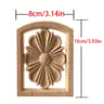 European Style Wood Corner Applique Floral Carved Furniture Trim 18