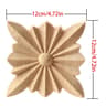 European Style Wood Corner Applique Floral Carved Furniture Trim 20