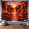 Waterfall Canyon Wall Tapestry Large Landscape Wall Hanging Decor 7