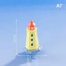 Mini Ocean Lighthouse Figurine Resin Landscape Decor Ornament 7
