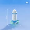 Mini Ocean Lighthouse Figurine Resin Landscape Decor Ornament 4