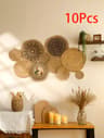 Boho Wall Baskets Woven Wall Decor Handmade Seagrass Rustic Farmhouse Hanging Set 11