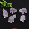 Crystal Elephant Figurine Mini Amethyst Stone Animal Decor For Healing And Home Display 5