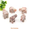 Crystal Elephant Figurine Mini Amethyst Stone Animal Decor For Healing And Home Display 12