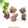 Crystal Elephant Figurine Mini Amethyst Stone Animal Decor For Healing And Home Display 14