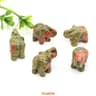 Crystal Elephant Figurine Mini Amethyst Stone Animal Decor For Healing And Home Display 8