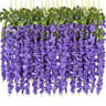 Artificial Violet Vine Flowers Hanging Plant Wedding Decor Arrangement 5