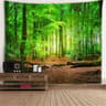 Window Scenery Wall Tapestry Nature View Mural Background Decor 6