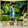 Forest Tree Wall Tapestry Bohemian Nature Scenery Hanging Decor 12