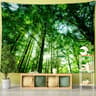 Forest Tree Wall Tapestry Bohemian Nature Scenery Hanging Decor 14