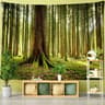 Forest Tree Wall Tapestry Bohemian Nature Scenery Hanging Decor 15
