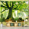 Forest Tree Wall Tapestry Bohemian Nature Scenery Hanging Decor 9