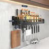 No Drill Metal Kitchen Shelf Large Capacity Wall Storage Rack 4