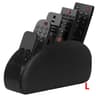 PU Leather Remote Control Organizer With 5 Compartments Desktop Storage Caddy 10