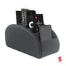PU Leather Remote Control Organizer With 5 Compartments Desktop Storage Caddy 7