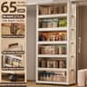 Foldable Storage Cabinet Large Capacity Dustproof Wardrobe Organizer 18