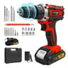 PowerDrive Cordless Electric Screwdriver Drill Combo Home DIY Kit 2