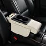 Car Armrest Cushion Center Console Pad With Storage Cup Holder And Tissue Box 3