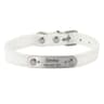 SafeTag Personalized PU Leather Dog Collar With Engraved Name ID 11