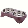 DuoServe Stainless Steel Pet Double Bowl For Dogs And Cats 4