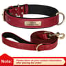 Personalized PU Leather Dog Collar With Custom Engraved Nameplate For Small Medium And Large Dogs 24