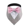 Sucado Formal Dog Bandana Tuxedo Adjustable Wedding And Party Scarf For Pets 3