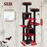 Multi Level Cat Tree Tower With Hammock Condo And Scratching Posts 9