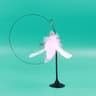 Colorful Feather Bell Suction Cup Interactive Cat Wand Toy 5