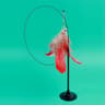 Colorful Feather Bell Suction Cup Interactive Cat Wand Toy 6