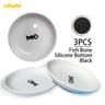 Oitabi Ceramic No Spill Cat Bowl Set Anti Whisker Fatigue Feeding Dishes 2