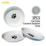 Oitabi Ceramic No Spill Cat Bowl Set Anti Whisker Fatigue Feeding Dishes 5