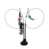 Double Headed Cat Teaser Stick Suction Cup Interactive Mouse Feather Toy With Bell 5