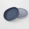 2 Piece Whisker Friendly Cat Bowls Wide Shallow Silicone Non Spill Pet Feeding Plates 1