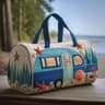 Large Quilted Duffle Bag With Adjustable Strap For Short Travel And Daily Carry 6