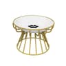 Raised Ceramic Cat Bowl With Iron Rack For Easy Feeding And Cleaner Meals 2